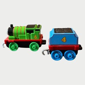 Percy 6 Train & Gordon Tender 4 -Push Along Trackmaster Thomas & Friends
